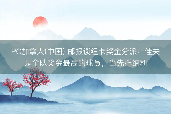 PC加拿大(中国) 邮报谈纽卡奖金分派：佳夫是全队奖金最高的球员，当先托纳利