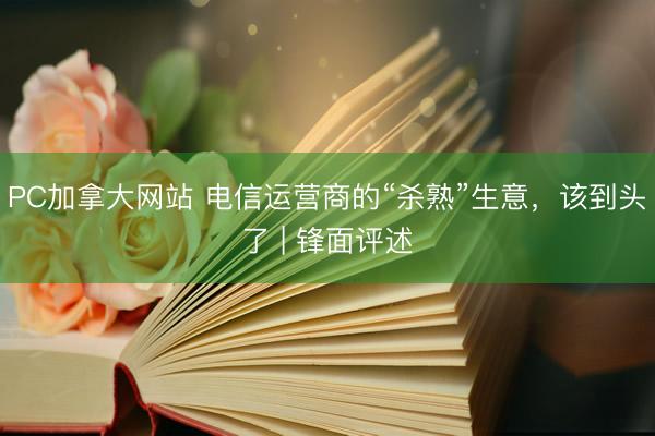 PC加拿大网站 电信运营商的“杀熟”生意，该到头了 | 锋面评述